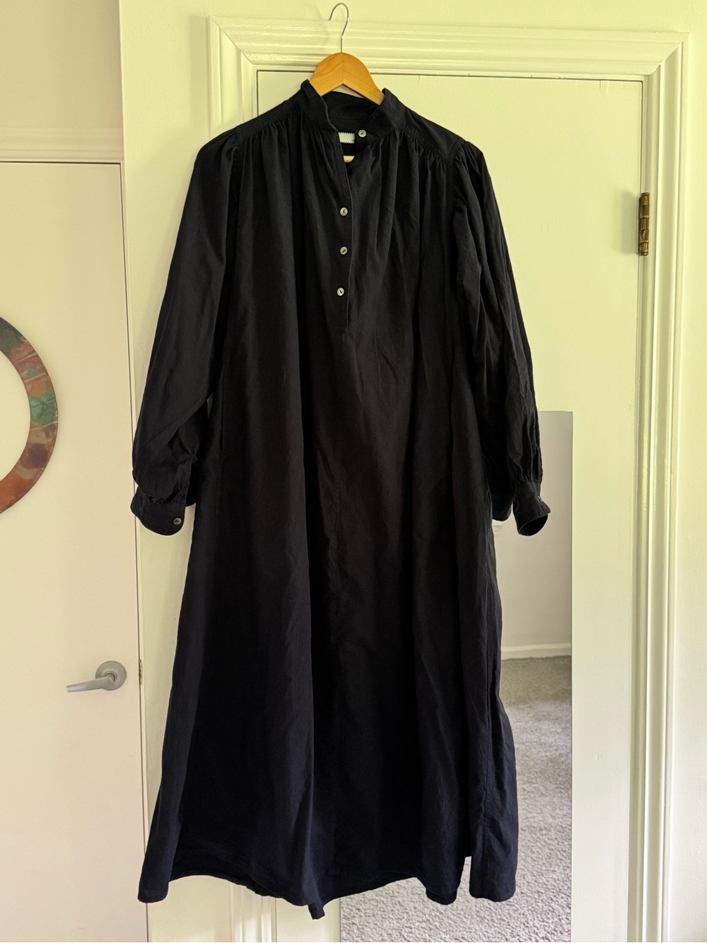 Ten x Ron Herman long caftan navy
